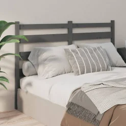 Vidaxl Tête de lit Gris 126x4x100 cm Bois massif de pin 818412* Tête De Lit