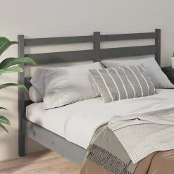 Tête de lit Gris 186x4x100 cm Bois massif de pin 818437><noscript><img width=