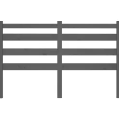 Tête de lit Gris 186x4x100 cm Bois massif de pin 818437><noscript><img width=