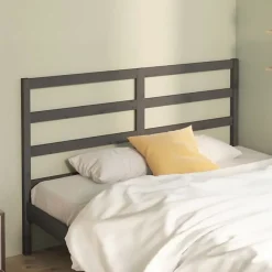 Vidaxl Tête de lit Gris 166x4x100 cm Bois massif de pin 817652* Tête De Lit