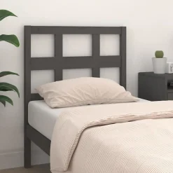 Tête de lit Gris 80,5x4x100 cm Bois massif de pin 818897><noscript><img width=