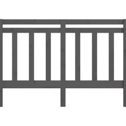 Tête de lit Gris 141x4x100 cm Bois massif de pin 817787><noscript><img width=