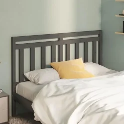 Vidaxl Tête de lit Gris 126x4x100 cm Bois massif de pin 814086* Tête De Lit