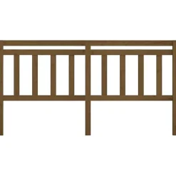 Tête de lit Marron miel 206x4x100 cm Bois massif de pin 814117><noscript><img width=