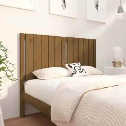 Vidaxl Tête de lit Marron miel 125,5x4x100 cm Bois massif de pin 818863* Tête De Lit
