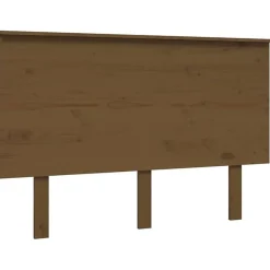 Vidaxl Tête de lit Marron miel 124x6x82,5 cm Bois massif de pin 819163* Tête De Lit