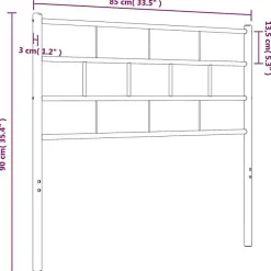 Tête de lit métal blanc 80 cm 355735><noscript><img width=