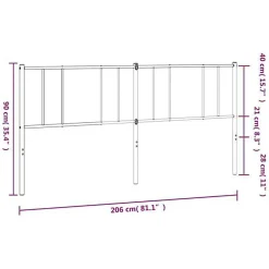 Tête de lit métal blanc 200 cm 352567><noscript><img width=