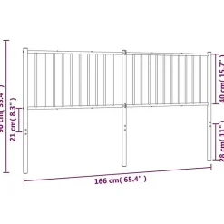 Vidaxl Tête de lit métal blanc 160 cm 350966* Tête De Lit