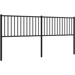 Tête de lit métal noir 193 cm 350901><noscript><img width=
