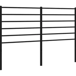 Tête de lit métal noir 135 cm 352351>Vidaxl Clearance