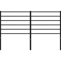 Tête de lit métal noir 135 cm 352351><noscript><img width=