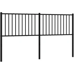 Vidaxl Tête de lit métal noir 160 cm 350899* Tête De Lit