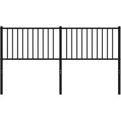 Vidaxl Tête de lit métal noir 160 cm 350899* Tête De Lit