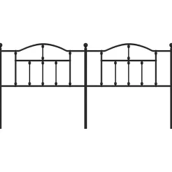 Vidaxl Tête de lit métal noir 200 cm 353477* Tête De Lit