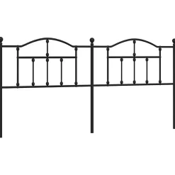 Vidaxl Tête de lit métal noir 200 cm 353477* Tête De Lit
