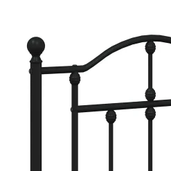 Vidaxl Tête de lit métal noir 200 cm 353477* Tête De Lit