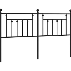 Vidaxl Tête de lit métal noir 160 cm 353572* Tête De Lit