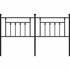 Vidaxl Tête de lit métal noir 160 cm 353572* Tête De Lit