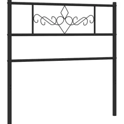 Tête de lit métal noir 75 cm 355293>Vidaxl Best