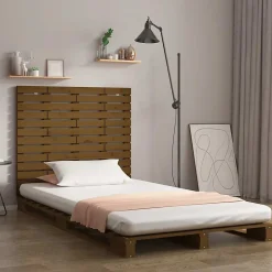 Vidaxl Tête de lit murale Marron miel 96x3x91,5 cm Bois massif de pin 824676* Tête De Lit