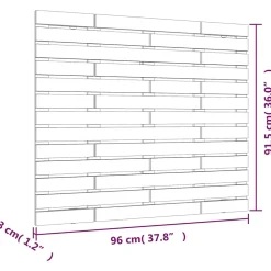 Vidaxl Tête de lit murale 96x3x91,5 cm Bois massif de pin 824673* Tête De Lit