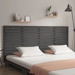 Tête de lit murale Gris 206x3x91,5 cm Bois massif de pin 824670>Vidaxl Clearance