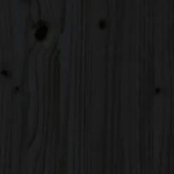 Vidaxl Tête de lit Noir 206x4x110 cm Bois massif de pin 818494* Tête De Lit