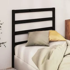 Vidaxl Tête de lit Noir 95x4x100 cm Bois massif de pin822236* Tête De Lit