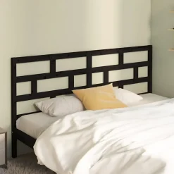 Vidaxl Tête de lit Noir, 206x4x100 cm Bois massif de pin* Tête De Lit
