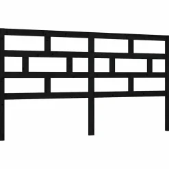 Vidaxl Tête de lit Noir, 206x4x100 cm Bois massif de pin* Tête De Lit