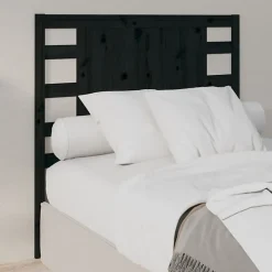 Tête de lit Noir 106x4x100 cm Bois massif de pin 818759>Vidaxl Online