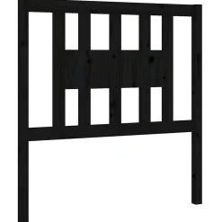 Vidaxl Tête de lit Noir 81x4x100 cm Bois massif de pin 818649* Tête De Lit