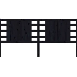 Vidaxl Tête de lit Noir 166x4x100 cm Bois massif de pin 818784* Tête De Lit