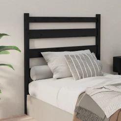Tête de lit Noir 96x4x100 cm Bois massif de pin 818404>Vidaxl Outlet