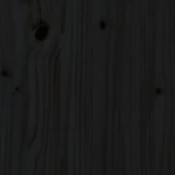 Vidaxl Tête de lit Noir 126x4x100 cm Bois massif de pin 818414* Tête De Lit