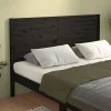 Vidaxl Tête de lit Noir 146x4x100 cm Bois massif de pin 819024* Tête De Lit