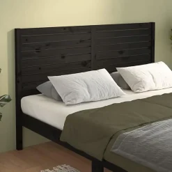 Vidaxl Tête de lit Noir 146x4x100 cm Bois massif de pin 819024* Tête De Lit
