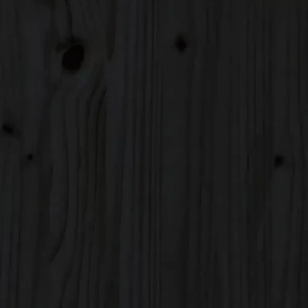 Vidaxl Tête de lit Noir 146x4x100 cm Bois massif de pin 819024* Tête De Lit