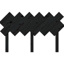 Vidaxl Tête de lit Noir 132x3x81 cm Bois massif de pin 819219* Tête De Lit