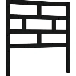 Vidaxl Tête de lit Noir 106x4x100 cm Bois massif de pin* Tête De Lit