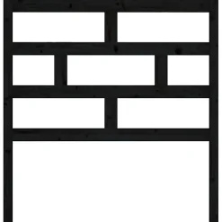 Vidaxl Tête de lit Noir 106x4x100 cm Bois massif de pin* Tête De Lit