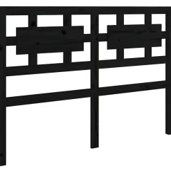 Vidaxl Tête de lit Noir 125,5x4x100 cm Bois massif de pin 818034* Tête De Lit