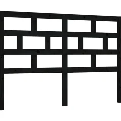 Tête de lit Noir 126x4x100 cm Bois massif de pin>Vidaxl Discount