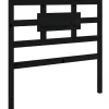 Tête de lit Noir 95,5x4x100 cm Bois massif de pin 818024>Vidaxl