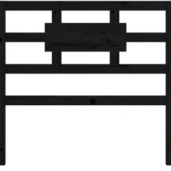 Tête de lit Noir 95,5x4x100 cm Bois massif de pin 818024><noscript><img width=