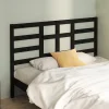 Vidaxl Tête de lit Noir 146x4x104 cm Bois massif de pin 818144* Tête De Lit
