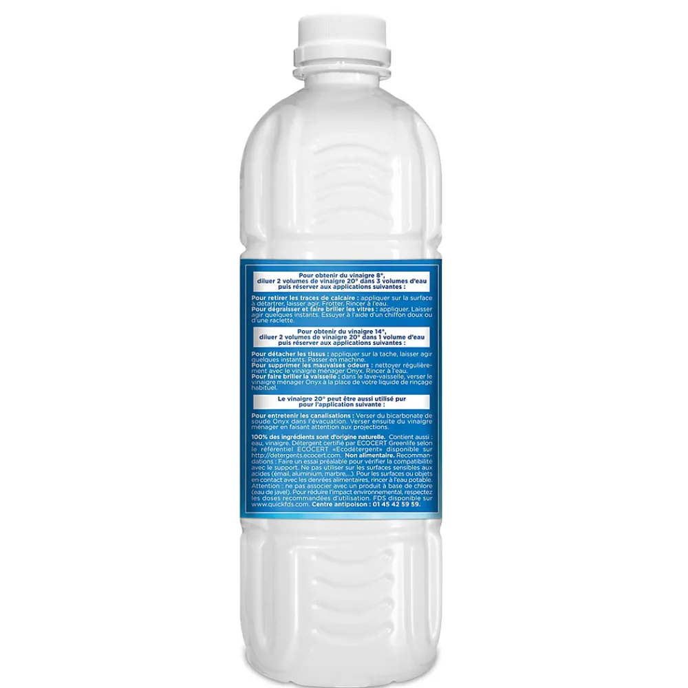 Onyx Vinaigre 20° formule concentrée 1L* Vinaigre Ménager