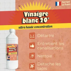 Vinaigre blanc 20° ultra haute concentration Starwax The fabulous 1L><noscript><img width=