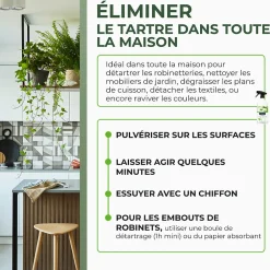 Vinaigre blanc détartrant pulvérisateur 14° 1L><noscript><img width=